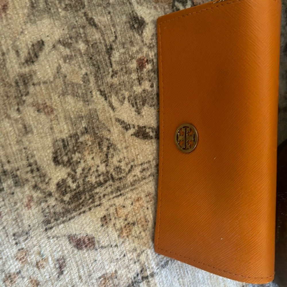 Tory Burch Orange Glasses Case
